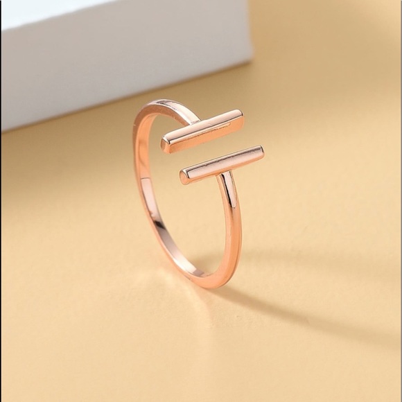 LAST ONE! Christopher Street Rose Gold Bar Ring - Picture 1 of 4